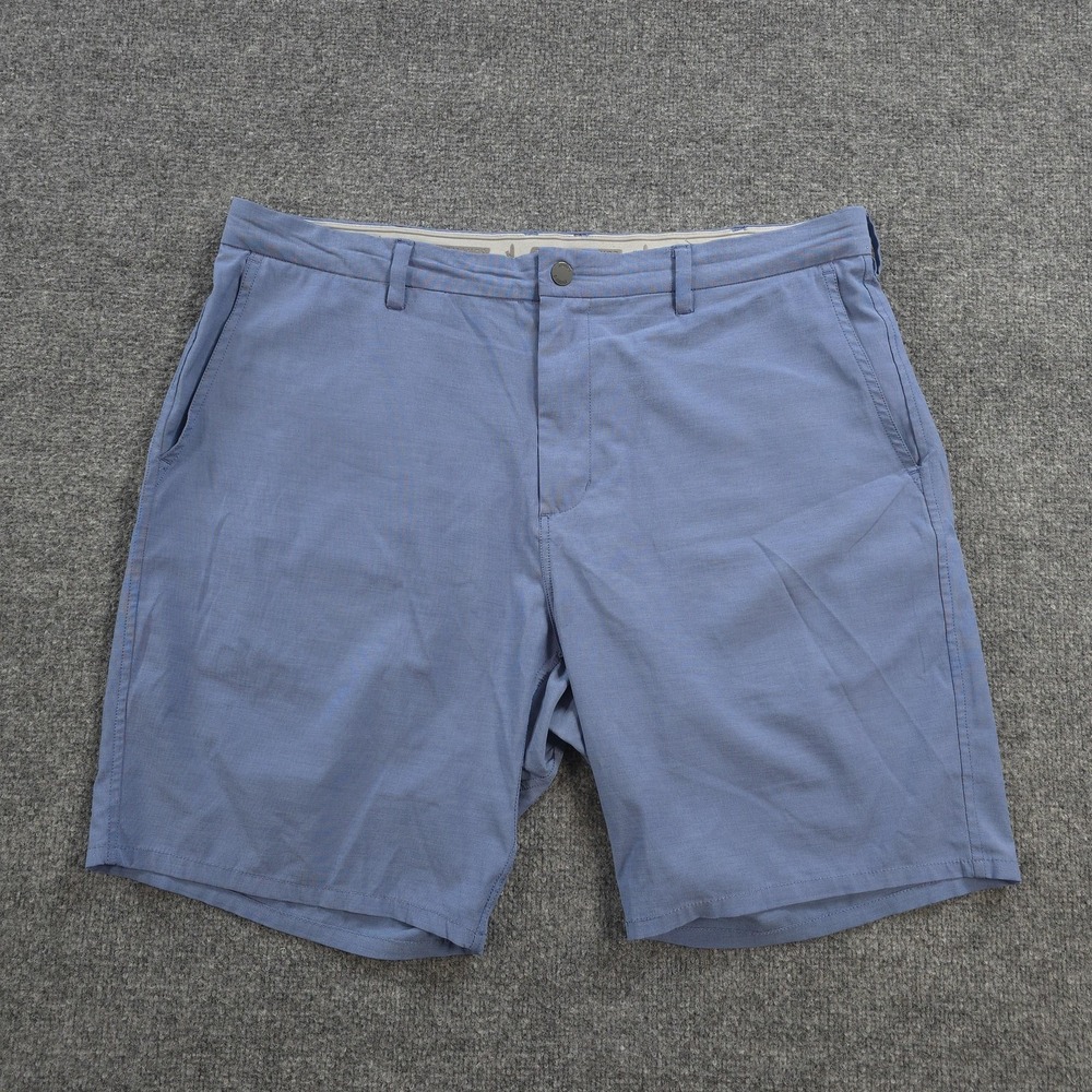 Johnnie O Shorts Mens 38 Blue Calcutta Chino 10in Stretch Golf Summer Casual